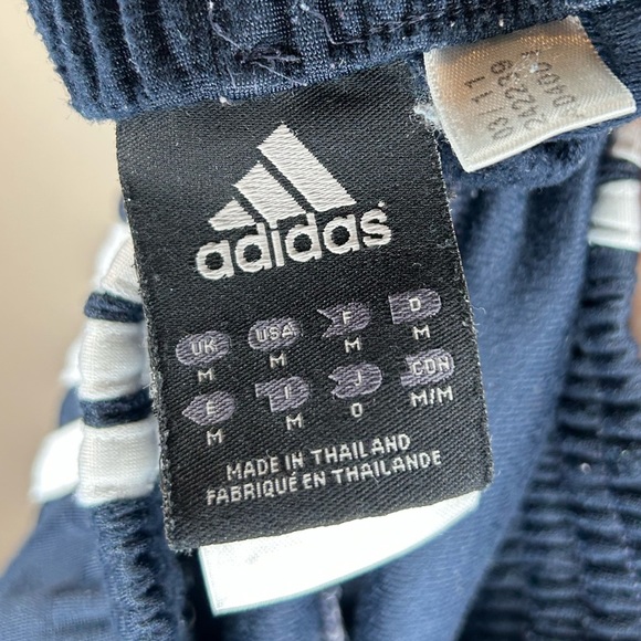 Adidas Navy Blue Athletic Pants Sz M - Picture 3 of 6